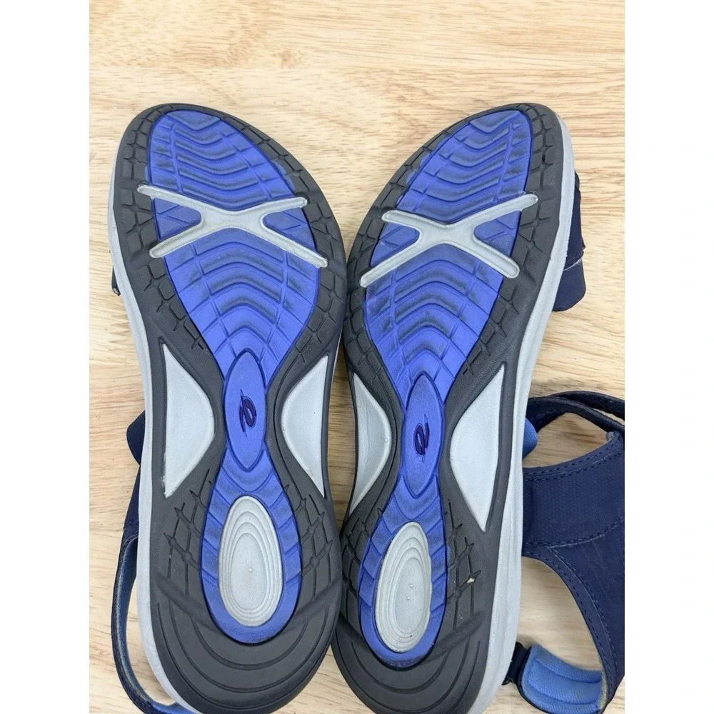 Easy Spirit Explore24 ESEGNITA Sport Sandals Navy Adjustable Comfort Women 8 #65